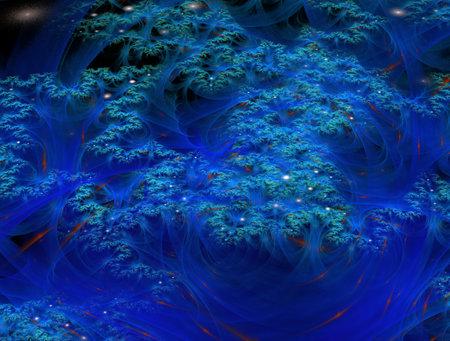 Imaginatory fractal abstract background Imageの写真素材