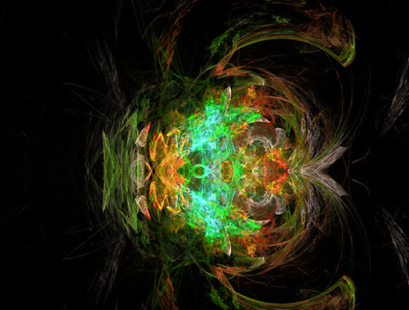 Imaginatory fractal abstract background Imageの写真素材