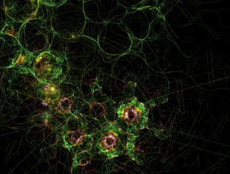 Imaginatory fractal abstract background Imageの写真素材