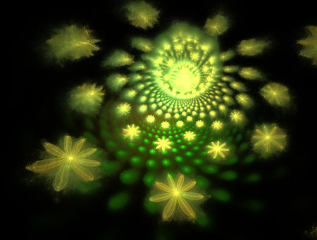 Imaginatory fractal abstract background Imageの写真素材