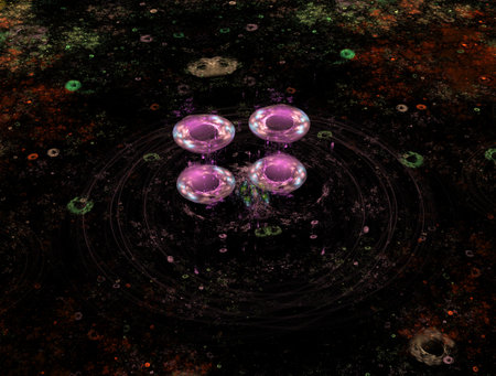 Imaginatory fractal abstract background Imageの写真素材