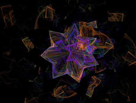 Imaginatory fractal abstract background Imageの写真素材