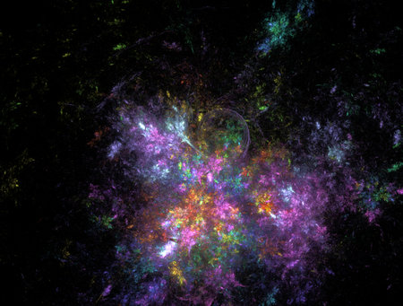 Imaginatory fractal abstract background Imageの写真素材