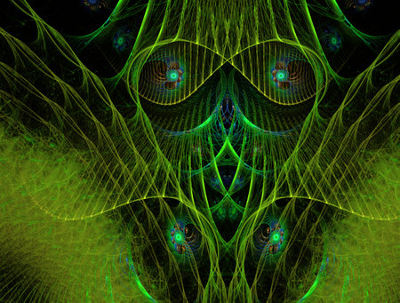Imaginatory fractal abstract background Imageの写真素材