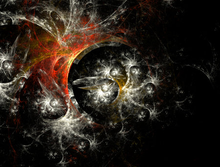 Imaginatory fractal abstract background Imageの写真素材