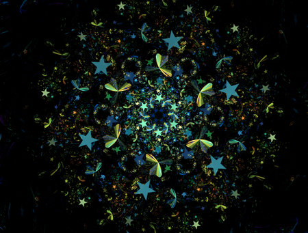 Imaginatory fractal abstract background Imageの写真素材