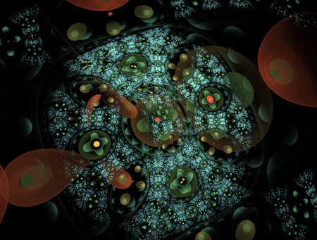 Imaginatory fractal abstract background Imageの写真素材