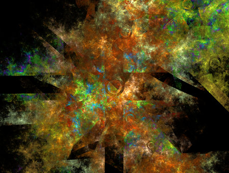 Imaginatory fractal abstract background Imageの写真素材