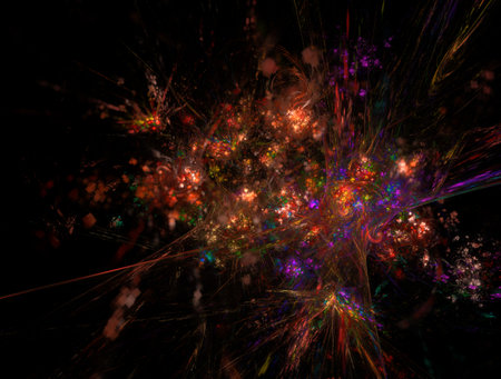 Imaginatory fractal abstract background Imageの写真素材