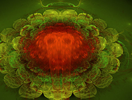 Imaginatory fractal abstract background Imageの写真素材