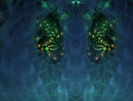 Imaginatory fractal abstract background Imageの写真素材