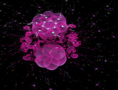 Imaginatory fractal abstract background Imageの写真素材