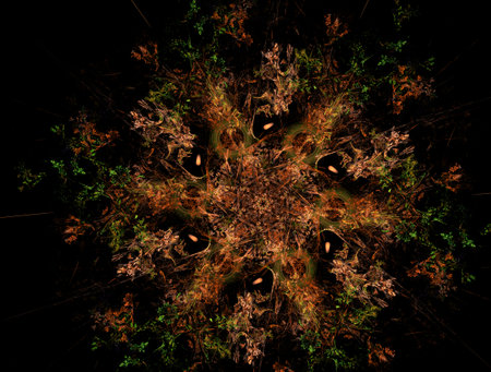 Imaginatory fractal abstract background Imageの写真素材