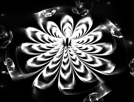 Imaginatory fractal abstract background Imageの写真素材