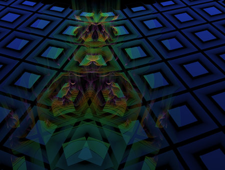 Imaginatory fractal abstract background Imageの写真素材