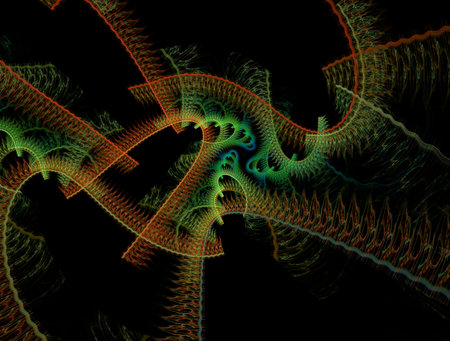 Imaginatory fractal abstract background Imageの写真素材