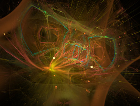 Imaginatory fractal abstract background Image