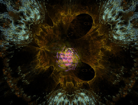 Imaginatory fractal abstract background Imageの写真素材