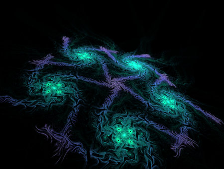 Imaginatory fractal abstract background Imageの写真素材