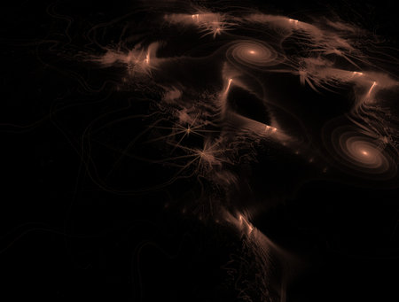 Imaginatory fractal abstract background Imageの写真素材