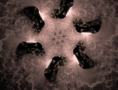 Imaginatory fractal abstract background Imageの写真素材