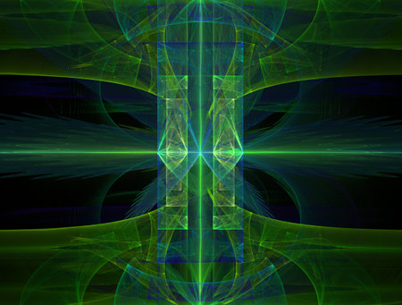 Imaginatory fractal abstract background Imageの写真素材
