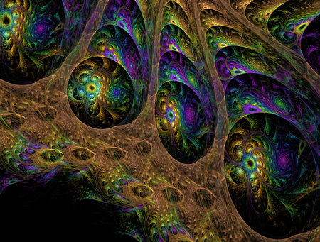Imaginatory fractal abstract background Imageの写真素材