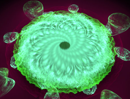 Imaginatory fractal abstract background Imageの写真素材