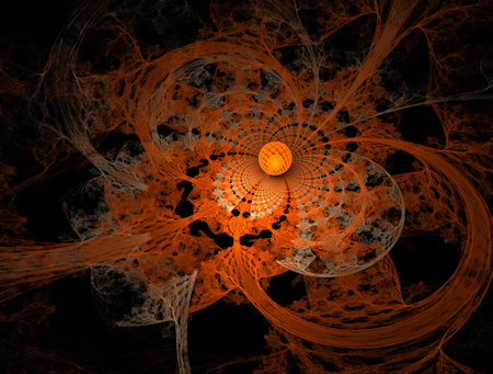 Imaginatory fractal abstract background Imageの写真素材