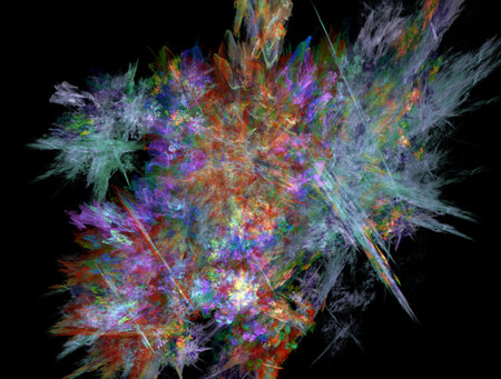 Imaginatory fractal abstract background Imageの写真素材