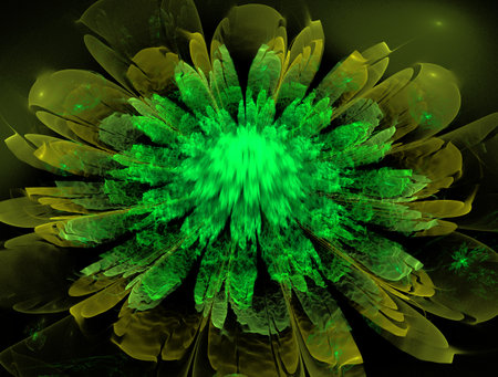 Imaginatory fractal abstract background Imageの写真素材