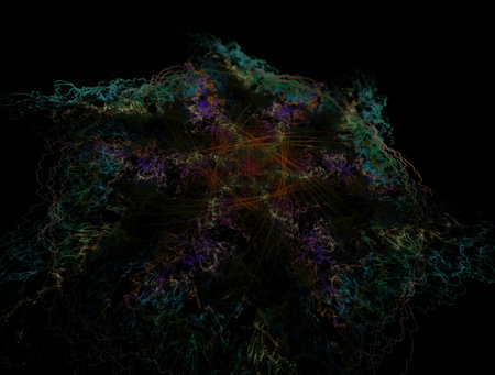 Imaginatory fractal abstract background Imageの写真素材