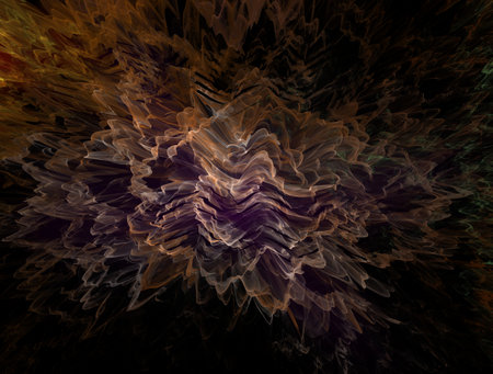 Imaginatory fractal abstract background Imageの写真素材