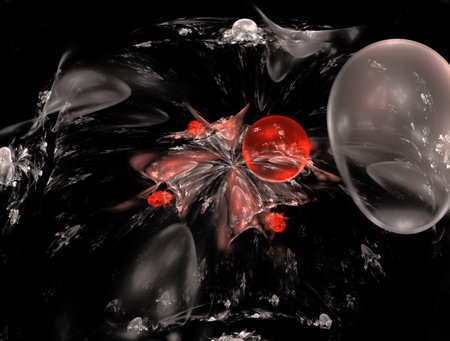 Imaginatory fractal abstract background Imageの写真素材