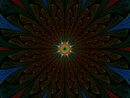 Imaginatory fractal abstract background Imageの写真素材