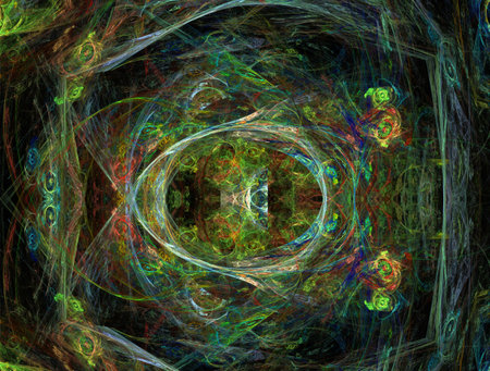 Imaginatory fractal abstract background Imageの写真素材