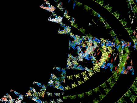 Imaginatory fractal abstract background Imageの写真素材