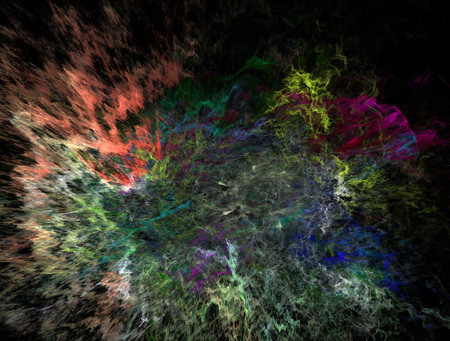 Imaginatory fractal abstract background Imageの写真素材