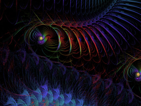 Imaginatory fractal abstract background Imageの写真素材