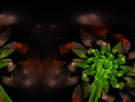 Imaginatory fractal abstract background Imageの写真素材