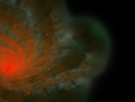 Imaginatory fractal abstract background Imageの写真素材