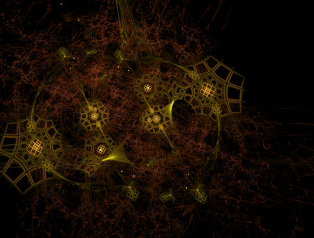 Imaginatory fractal abstract background Imageの写真素材