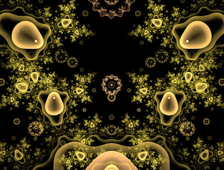 Imaginatory fractal abstract background Imageの写真素材