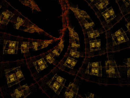 Imaginatory fractal abstract background Imageの写真素材