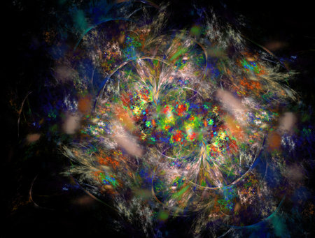 Imaginatory fractal abstract background Imageの写真素材