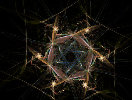 Imaginatory fractal abstract background Imageの写真素材