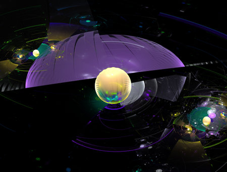 Imaginatory fractal abstract background Imageの写真素材