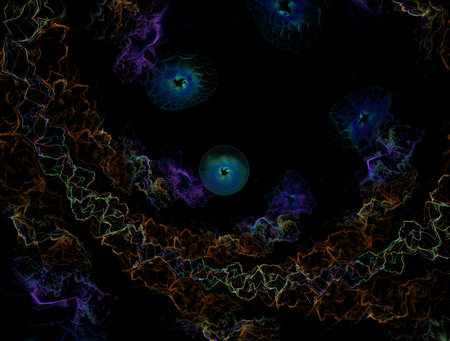 Imaginatory fractal abstract background Image