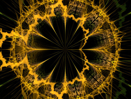 Imaginatory fractal abstract background Imageの写真素材