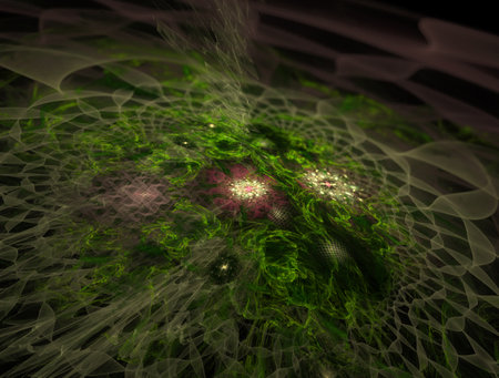 Imaginatory fractal abstract background Imageの写真素材